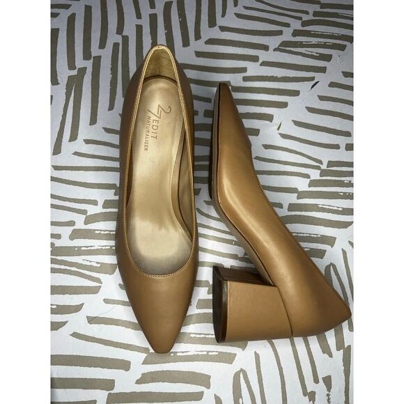 Naturalizer 27 Edit Women's Licia Slip On Heels Taupe - Picture 1 of 6